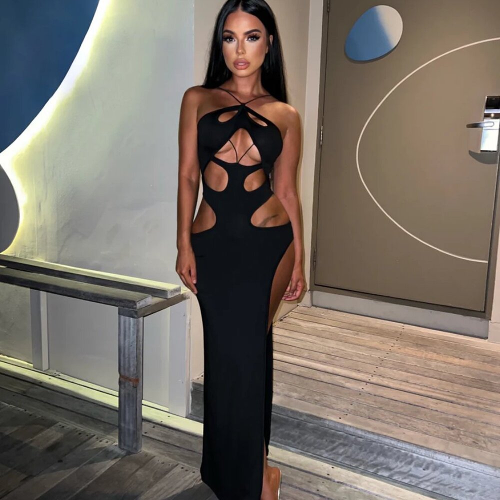 Sorelle - Jayla Cut Out Dress - Black - XS